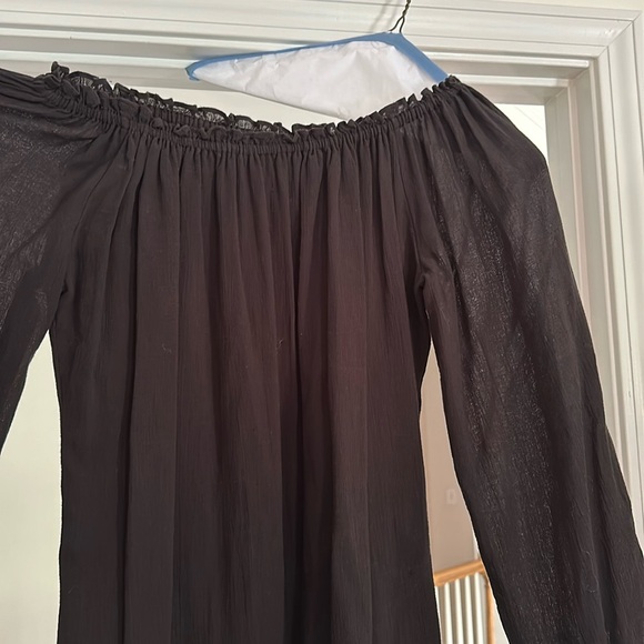 Small Michael by Michael Kors grey off the shoulder dress - Picture 3 of 3